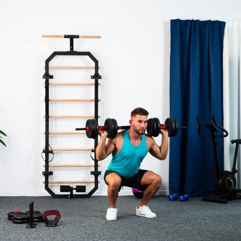 SGN140 PRO SET 6W1 ZESTAW CIĘŻARÓW 40KG HMS