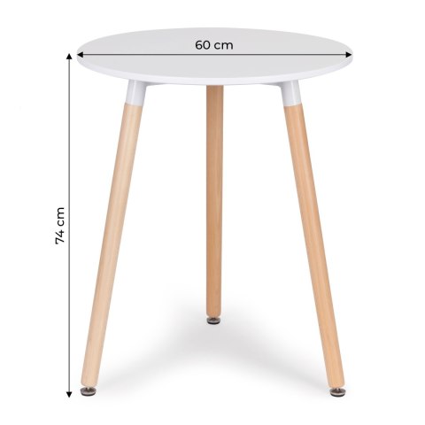 Stolik nowoczesny drewniany do salonu kuchni 60 cm ModernHome