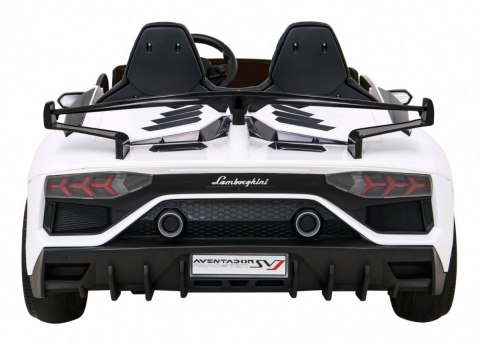 Lamborghini SVJ DRIFT dla 2 dzieci Biały + Funkcja driftu + Pilot
