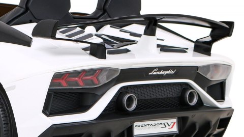 Lamborghini SVJ DRIFT dla 2 dzieci Biały + Funkcja driftu + Pilot