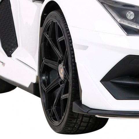 Lamborghini SVJ DRIFT dla 2 dzieci Biały + Funkcja driftu + Pilot