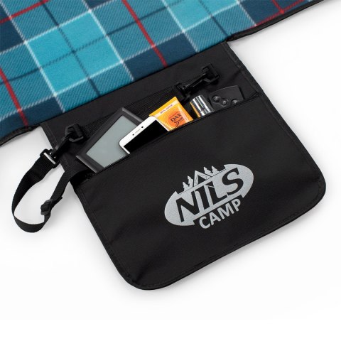 NC8002 NIEBIESKI KRATKA KOC PIKNIKOWY 250x200 PE ALU NILS CAMP