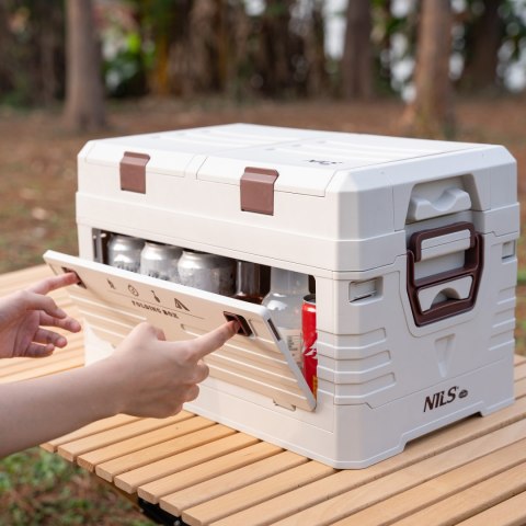 NCB4003 SKŁADANA SKRZYNIA KEMPINGOWA Z POKRYWĄ NILS CAMP