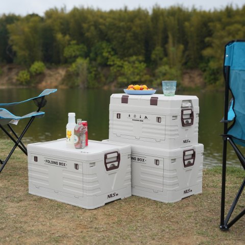 NCB4003 SKŁADANA SKRZYNIA KEMPINGOWA Z POKRYWĄ NILS CAMP
