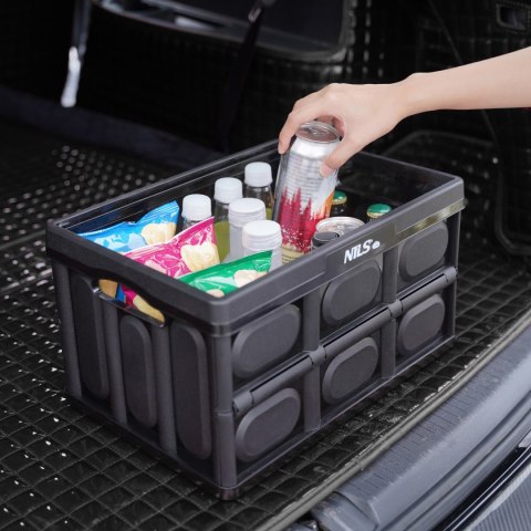 NCB4005 SKŁADANA SKRZYNIA KEMPINGOWA Z FUNKCJĄ STOŁU 2W1 20L NILS CAMP