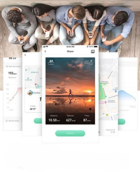 SMARTWATCH MĘSKI G. Rossi G.RSWSF1-6F1-1 blue/black + dodatkowy PASEK (sg003d)