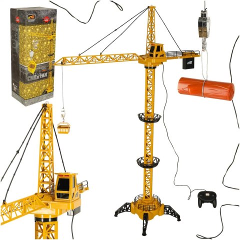 Dźwig Żuraw budowlany zdalnie sterowany RC z hakiem 4CH 128cm Dźwig Żuraw budowlany zdalnie sterowany RC z hakiem 4CH 128cm