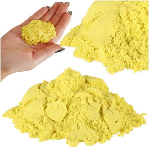 Piasek dla dzieci 1kg w woreczku żółty Piasek dla dzieci 1kg w woreczku żółty