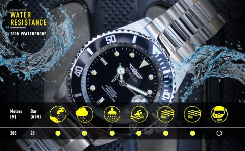 ZEGAREK MĘSKI INVICTA DIVER PROFESSIONAL 29184 - AUTOMAT WR200, koperta 42mm (zv004b)