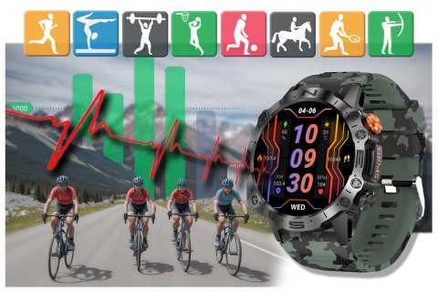 SMARTWATCH MĘSKI GRAVITY GT20-6 - AMOLED, DODATKOWY PASEK (sg024f)