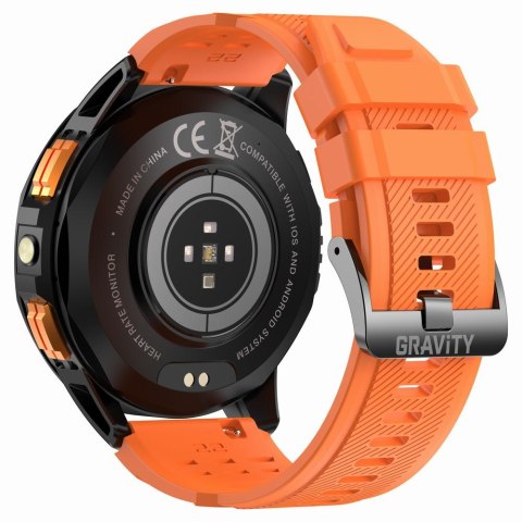 SMARTWATCH MĘSKI GRAVITY GT24-3 - LATARKA, DODATKOWY PASEK (sg033c)