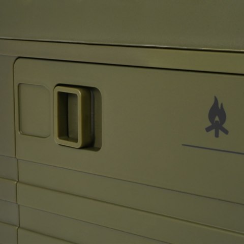 NCB4003 SKŁADANA SKRZYNIA KEMPINGOWA Z POKRYWĄ ZIELONA NILS CAMP