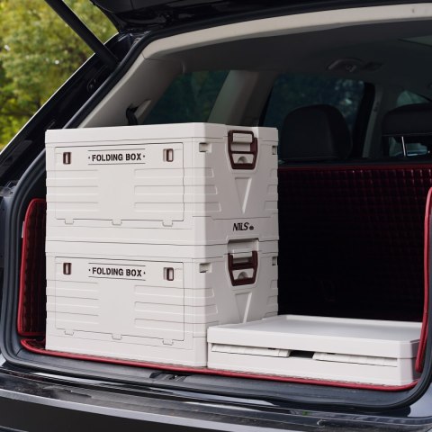 NCB4004 SKŁADANA SKRZYNIA KEMPINGOWA Z POKRYWĄ 50L NILS CAMP