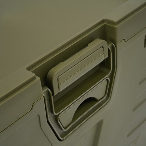 NCB4004 SKŁADANA SKRZYNIA KEMPINGOWA Z POKRYWĄ ZIELONA 50L NILS CAMP