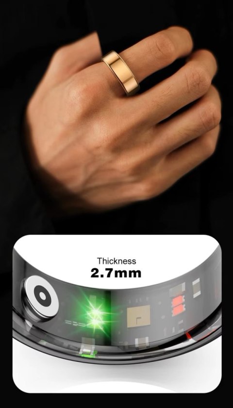 Smart Ring RUBICON R2 Silver SIZE-7(US) SMARUB319