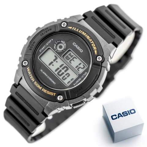 Zegarek Męski Casio W-216H-1BVDF + BOX