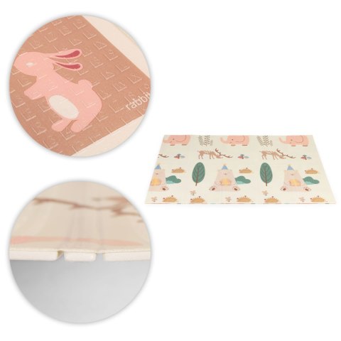 Mata piankowa dla dzieci 200x150 cm edukacyjna dwustronna składana + torba IPLAY