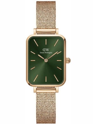 ZEGAREK DAMSKI DANIEL WELLINGTON Quadro Pressed Melrose Emerald 20mm DW00100445+ BOX (zw505n)