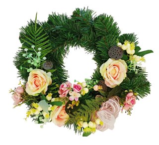 DEKORACJA GROBU WIĄZANKA WIANEK STROIK NA CMENTARZ