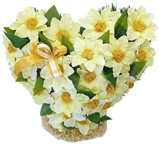 DUŻE SERCE XL NA CMENTARZ GRÓB WSZYSTKICH ŚWIĘTYCH DZIEŃ BABCI