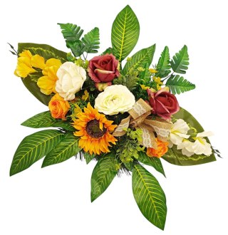 STROIK NA CMENTARZ POMNIK KOMPOZYCJA KWIATOWA NA GRÓB