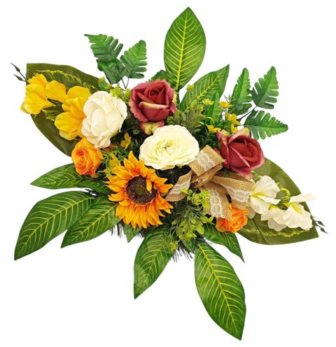 STROIK NA CMENTARZ POMNIK KOMPOZYCJA KWIATOWA NA GRÓB