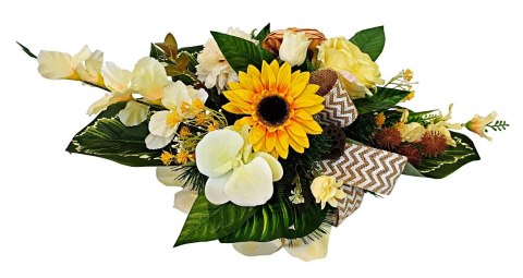 STROIK NA CMENTARZ POMNIK KOMPOZYCJA KWIATOWA NA GRÓB