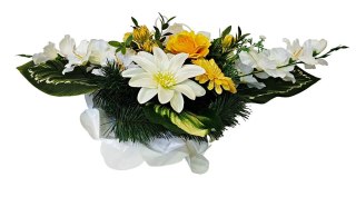 STROIK NA POMNIK KOMPOZYCJA KWIATOWA NA GRÓB CMENTARZ