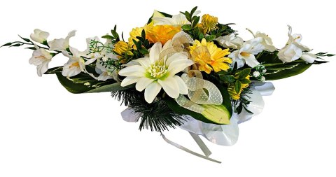 STROIK NA POMNIK KOMPOZYCJA KWIATOWA NA GRÓB CMENTARZ