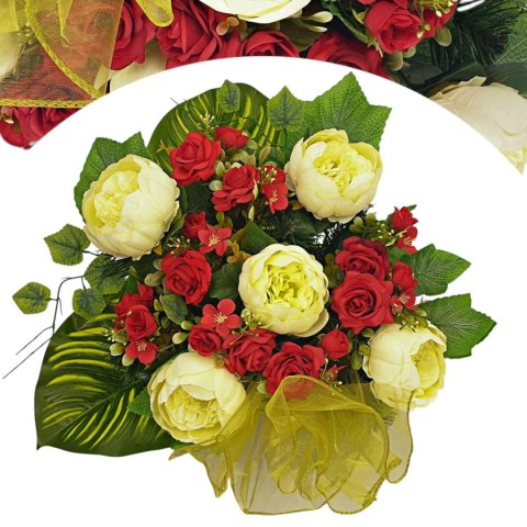 STROIK NA POMNIK KOMPOZYCJA KWIATOWA NA GRÓB Z OBCIĄŻENIEM