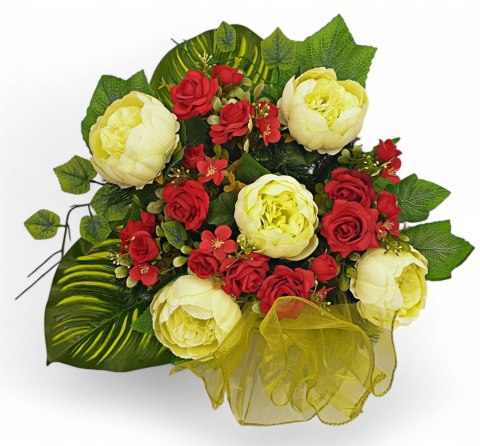 STROIK NA POMNIK KOMPOZYCJA KWIATOWA NA GRÓB Z OBCIĄŻENIEM