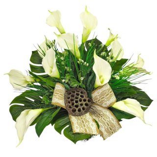 STROIK NA POMNIK KOMPOZYCJA KWIATOWA NA GRÓB