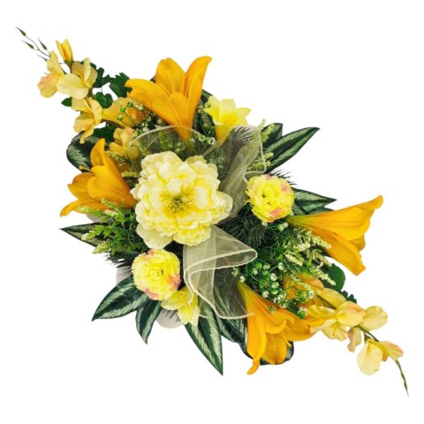 STROIK NA POMNIK KOMPOZYCJA KWIATOWA NA GRÓB