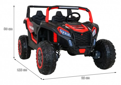 Buggy ATV Racing dla 2 dzieci Czerwony + Napęd 4x4 + Pilot + Wolny Start + MP3 LED Buggy ATV Racing dla 2 dzieci Czerwony + Napęd 4x4 + Pilot + Wolny Start + MP3 LED