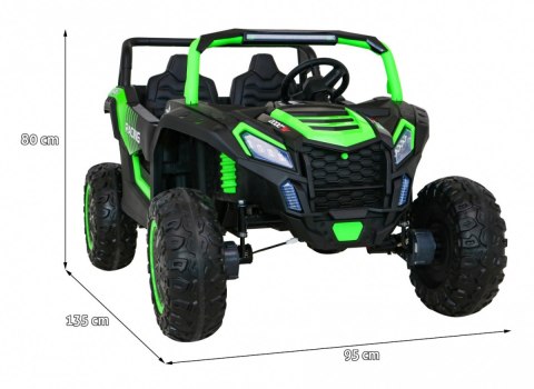 Buggy ATV Racing dla 2 dzieci Zielony + Napęd 4x4 + Pilot + Wolny Start + MP3 LED Buggy ATV Racing dla 2 dzieci Zielony + Napęd 4x4 + Pilot + Wolny Start + MP3 LED