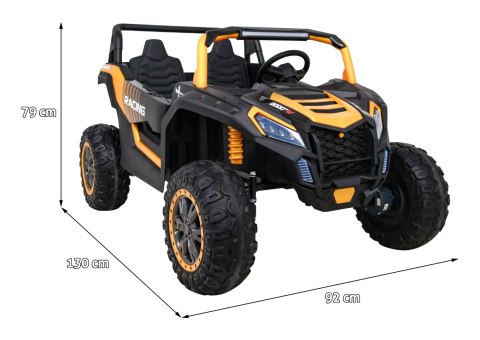 Buggy ATV Racing dla 2 dzieci Złoty + Napęd 4x4 + Pilot + Wolny Start + MP3 LED Buggy ATV Racing dla 2 dzieci Złoty + Napęd 4x4 + Pilot + Wolny Start + MP3 LED