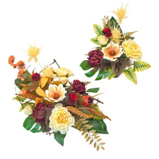 Komplet stroiki na cmentarz grób bukiet donica na wszystkich świętych