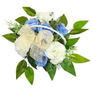 MAŁY STROIK NA CMENTARZ KWIATY NA GRÓB POMNIK MISA Z OBCIĄŻENIEM