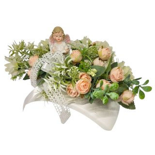 MAŁY STROIK Z ANIOŁKIEM NA CMENTARZ KWIATY NA GRÓB POMNIK GROBEK DZIECKA