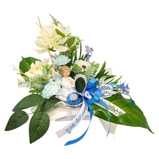 MAŁY STROIK Z ANIOŁKIEM NA CMENTARZ KWIATY NA GRÓB POMNIK GROBEK DZIECKA