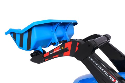 Pojazd MEGA Traktor D68 Z Przyczepką Niebieski Pojazd MEGA Traktor D68 Z Przyczepką Niebieski