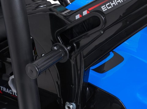 Pojazd MEGA Traktor D68 Z Przyczepką Niebieski Pojazd MEGA Traktor D68 Z Przyczepką Niebieski