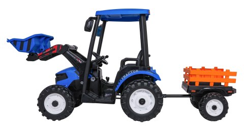 Pojazd MEGA Traktor D68 Z Przyczepką Niebieski Pojazd MEGA Traktor D68 Z Przyczepką Niebieski