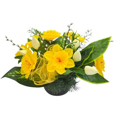 STROIK KOMPOZYCJA KWIATOWA MISA Z OBCIĄŻENIEM NA CMENTARZ GRÓB