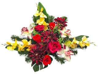 STROIK XXL NA CMENTARZ KWIATY NA GRÓB POMNIK MISA Z OBCIĄŻENIEM