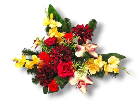 STROIK XXL NA CMENTARZ KWIATY NA GRÓB POMNIK MISA Z OBCIĄŻENIEM