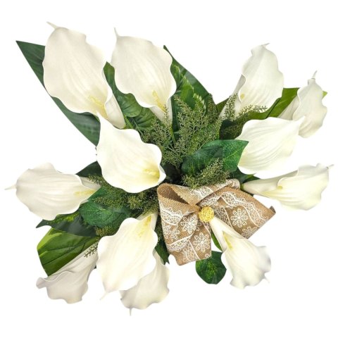 STROIK NA CMENTARZ KWIATY NA GRÓB POMNIK MISA Z OBCIĄŻENIEM KALIE