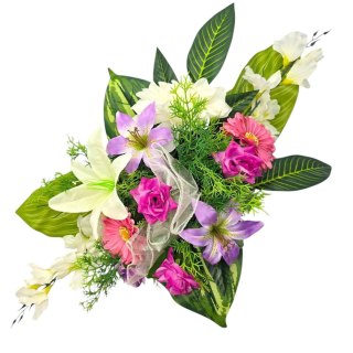 STROIK NA POMNIK KOMPOZYCJA KWIATOWA NA GRÓB Z OBCIĄŻENIEM