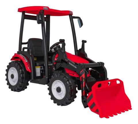 Pojazd MEGA Traktor D68 Z Przyczepką Czerwony Pojazd MEGA Traktor D68 Z Przyczepką Czerwony