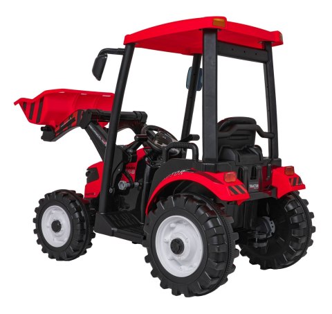 Pojazd MEGA Traktor D68 Z Przyczepką Czerwony Pojazd MEGA Traktor D68 Z Przyczepką Czerwony